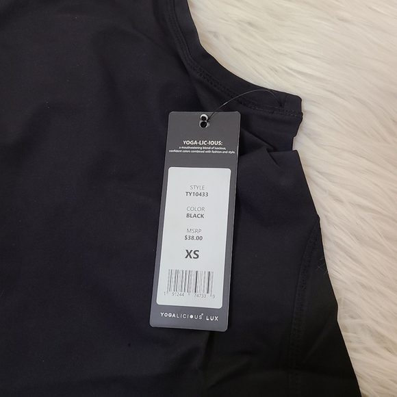 Yogalicious Black Tank Size NWT XS, XL - Picture 5 of 5